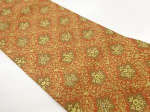 草花模様織出し名古屋帯